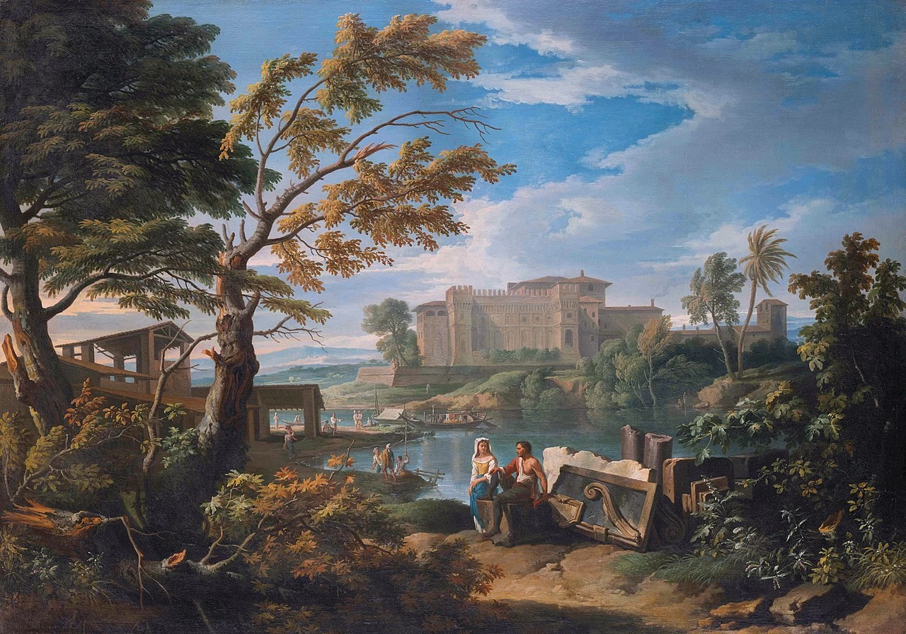 Paesaggio con il Belvedere Vaticano